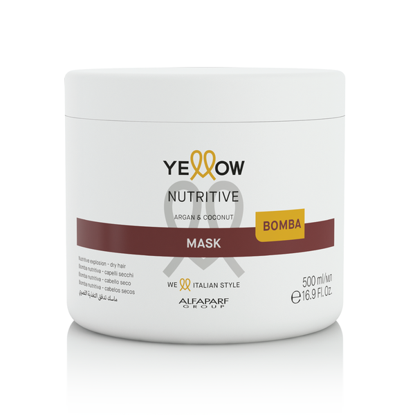Yellow Nutritive Mask with Argan & Coconut for Dry Hair 500ml