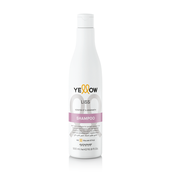 Yellow Liss Shampoo with Keratin & Amaranth Oil for Wavy, Straight & Chemically Straightened Hair 500ml
